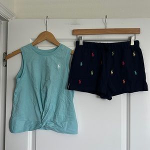 POLO RALPH LAUREN “BUNDLE OF 2” TOP SHORTS SIZE M/XL MSRP $74.50 NWT